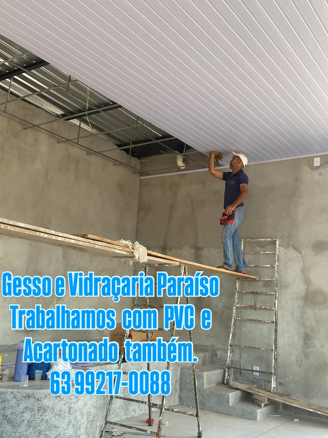 Obra de Gesso e Vidraçaria em Paraíso do Tocantins